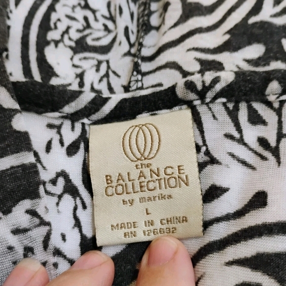 Balance Collection Black and Gray Hooded Long Sleeve Sheer Dress - Picture 3 of 7